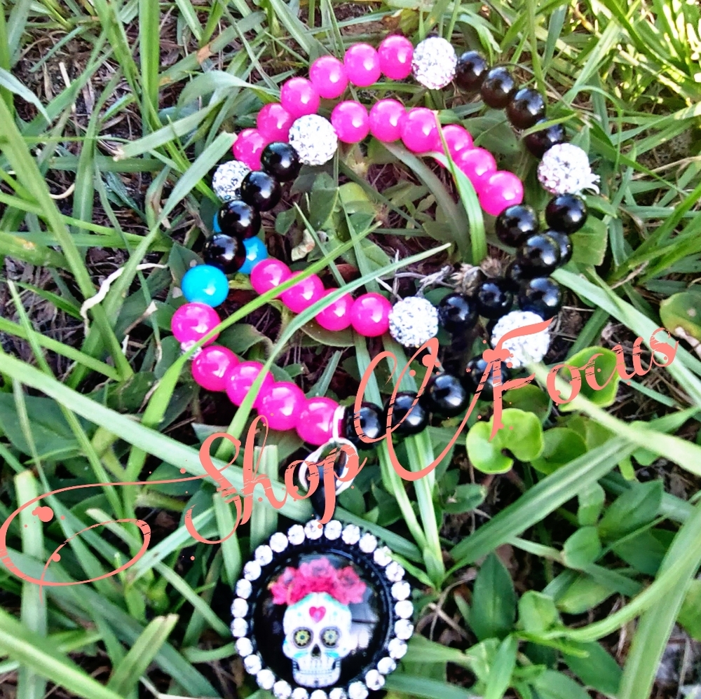 Skull 3 piece bracelet set